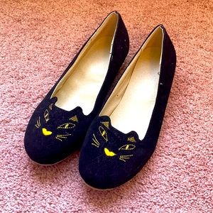 Velvet Kitty Flats